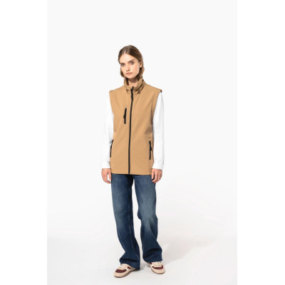 Unisex 3-layer softshell hooded jacket with removable sleeves